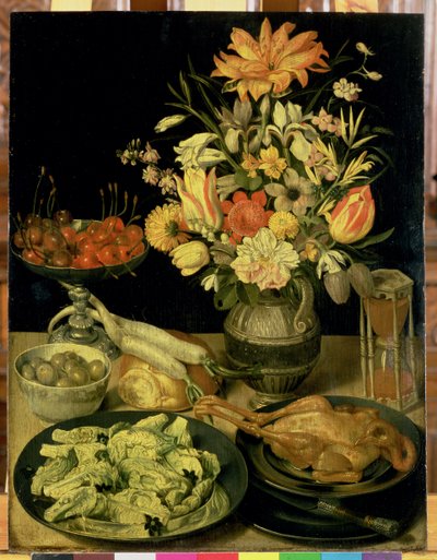 Still Life with Flowers by Georg Flegel